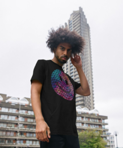 Alternative view of "Oily" Happy House mens t-shirt