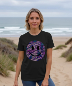 Alternative view of "Purple Head" Happy House womens t-shirt