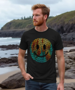 Alternative view of "Trippy" Happy House mens t-shirt