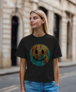 Alternative view of "Trippy" Happy House womens t-shirt