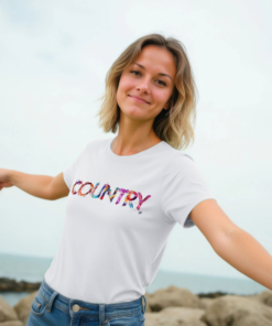 Alternative view of Country painted-style womens t-shirt