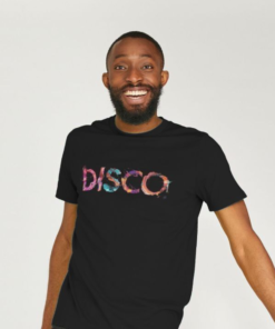 Disco painted-style mens t-shirt
