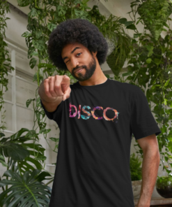 Alternative view of Disco painted-style mens t-shirt