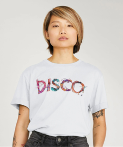Alternative view of Disco painted-style womens t-shirt