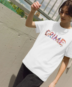 Alternative view of Grime painted-style womens t-shirt