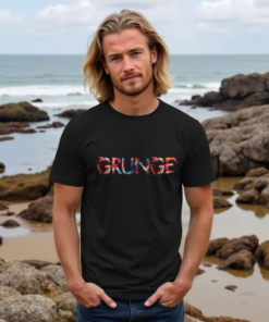 Grunge painted-style mens t-shirt