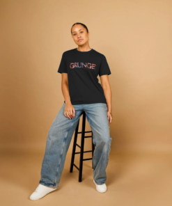 Grunge painted-style womens t-shirt