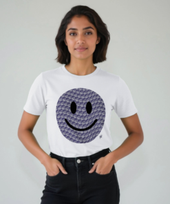 Alternative view of djektd Happy House (djektd purple) womens t-shirt