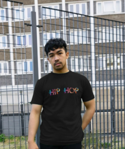 Hip Hop painted-style mens t-shirt