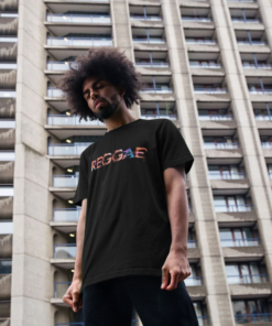 Reggae painted-style mens t-shirt