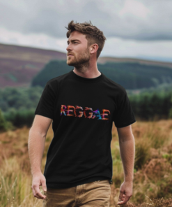 Alternative view of Reggae painted-style mens t-shirt