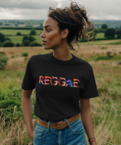 Reggae painted-style womens t-shirt