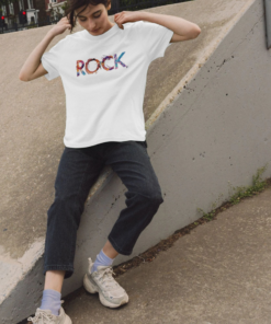 Alternative view of Rock painted-style womens t-shirt