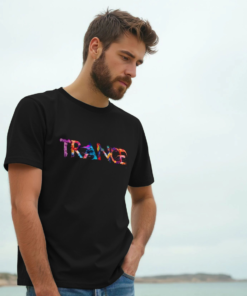 Alternative view of Trance painted-style mens t-shirt