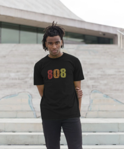 Alternative view of djektd 808 iconic mens t-shirt