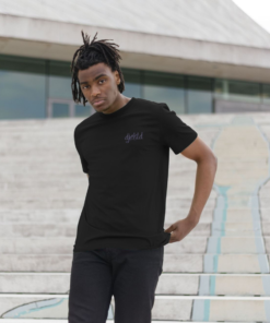 Alternative view of djektd Ancients pocket logo mens t-shirt