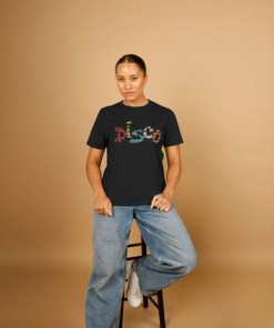 Alternative view of djektd Disco womens t-shirt