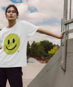 Alternative view of djektd Happy House womens t-shirt