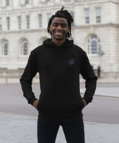 Alternative view of djektd Tag Numerals mens hoodie