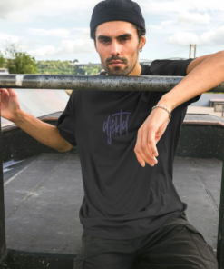 Alternative view of djektd Tag Numerals mens t-shirt