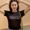 Disco painted-style womens t-shirt