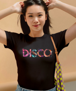 Disco painted-style womens t-shirt