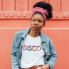 Disco painted-style womens t-shirt - Image 2