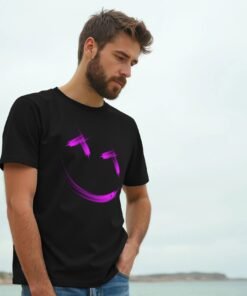 Alternative view of djektd Joyful Joyful Pink Men's T-shirt