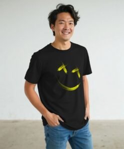 Alternative view of djektd Joyful Joyful Yellow Men's T-shirt