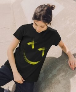 Alternative view of djektd Joyful Joyful Yellow Women's T-shirt