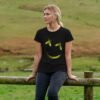 djektd Joyful Joyful Yellow Women's T-shirt - Image 3