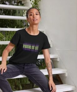 Alternative view of Music Is Life womens t-shirt